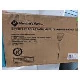 8- Piece LED Solar Path Lights