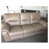 Leather Reclining Sofa