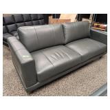 Gray Leather Couch