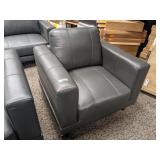 Gray Leather Chair