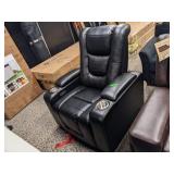 Black Leather Electric Reclining Chair