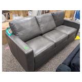 Gray Leather Couch