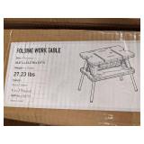Folding Work Table Black / Green