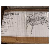 Folding Work Table Black / Green