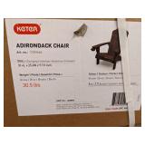 Adirondack Chair Brown