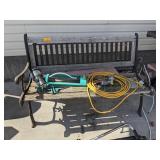 Outdoor Bench, Sprinklers, Extension Cord Outdoor Bench, Sprinklers, Extension Cord