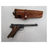 Colt Automatic Targetsman .22 Cal Pistol, Leather Colt Automatic Targetsman .22 Cal Pistol, Leather