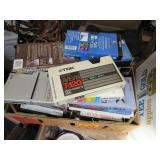 2) Boxes of State Maps, VHS Movies and Television 2) Boxes of State Maps, VHS Movies and Television