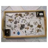 Earrings, Necklaces, Pendants, Pins, Lap Tray Earrings, Necklaces, Pendants, Pins, Lap Tray