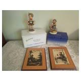 2) Goebel Collector Figurines, 2) Hummel Pictures 2) Goebel Collector Figurines, 2) Hummel Pictures