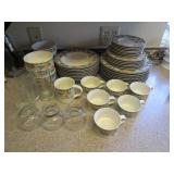 Mikasa Dinnerware Set, Glasses Mikasa Dinnerware Set, Glasses