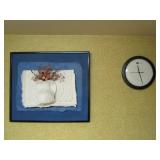 Flower PIcture Hanging, Clock Flower PIcture Hanging, Clock