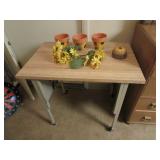 Sunflowers, Pots, Container, Table With Wheels Sunflowers, Pots, Container, Table With Wheels