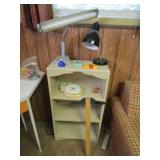 Lamps, Toys, Stand With Shelves, Clock Lamps, Toys, Stand With Shelves, Clock