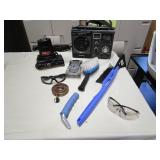 Sander, Brushes, Safety Glasses, Battery Checker Sander, Brushes, Safety Glasses, Battery Checker