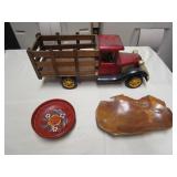 Wooden Truck, Timber, Plate Wooden Truck, Timber, Plate