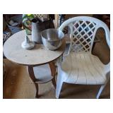 Table, Chair, Green Bottle, Pitcher Table, Chair, Green Bottle, Pitcher