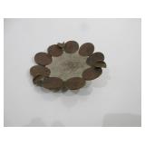 Welded Coin Ashtray (Missing Leg)