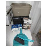 Hand Brush and Pail, Nitrile Gloves, Face Masks,