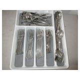 Stainless Steel Utensil Caddy with Utensils,