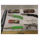 4) Pocket Knives - Storm Chaser II, Buck Shot,