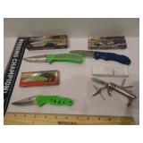 4) Pocket Knives - Storm Chaser II, True Blue II,