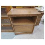 Roling Storage Shelf With Roll Up Bottom Door