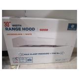 GE 30' Width Range Hood White