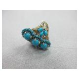 Blue Stone Fashion Ring