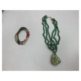 Turquoise Necklace and Bracelet