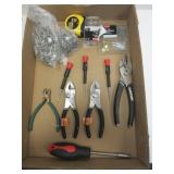 Pliers, Tape Measurer, Nails, Misc