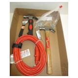 Extension Cord, 2) Hammers, Wrench