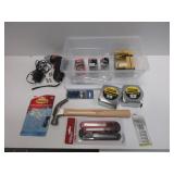 Cordless Screwdriver, Hammer, Snap-Off Knife Set,