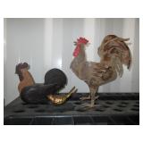 Chicken and Rooster Figurines, Bird Figure