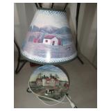 Lamp with Matching Decorative Plate