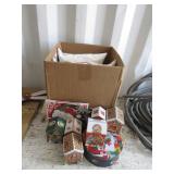 Christmas Boxes, Embroidered Pillows