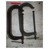 2) Large C Clamps