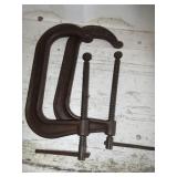 2) Large C Clamps