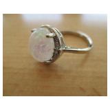 Ring with White Colored Stone