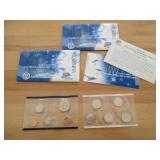 3) Uncirculated Coin Sets From Philadelphia