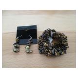 Freshwater Pearls Bracelet 6 Strand 7' and Drop