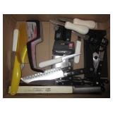 Knives, Knife Sharpener, Meat Shears, Plastic