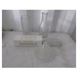 Cracker Tray, Serving Dish, Butter Dish, Vases