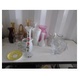 Glass Vases, Display Dishes