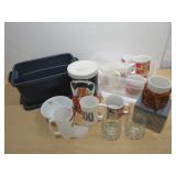 Quaker Oat Ceramic, Campbells Soup Mugs,