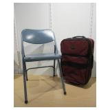 American Tourist Red Luggage, Folding Chair