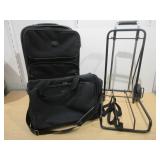 American Tourist Black Luggage, Luggage Rack