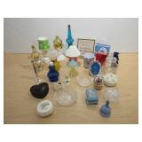 Avon Lamp Perfume Bottles, Heart Ring Box, Bell,