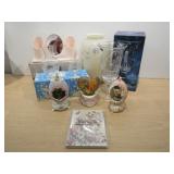 Princess House Vase, Nativity Hurricane Crystal,