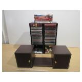 2) CD Storage With CDs And DVDs